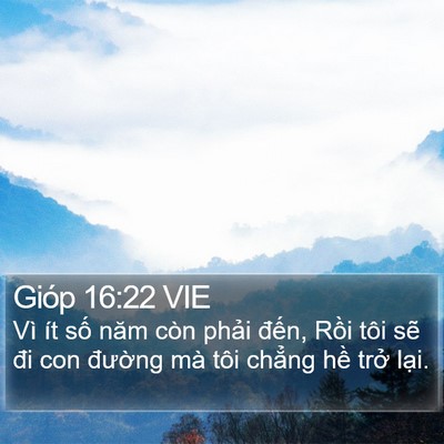 Gióp 16:22 VIE Bible Verse Image