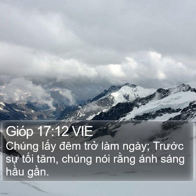 Gióp 17:12 VIE Bible Verse Image