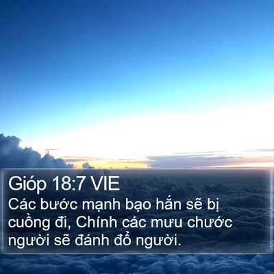 Gióp 18:7 VIE Bible Verse Image