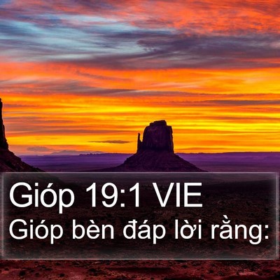 Gióp 19:1 VIE Bible Verse Image