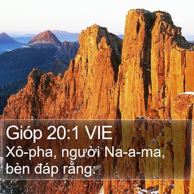 Gióp 20:1 VIE Bible Verse Image