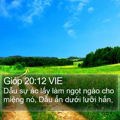 Gióp 20:12 VIE Bible Verse Image