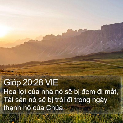 Gióp 20:28 VIE Bible Verse Image