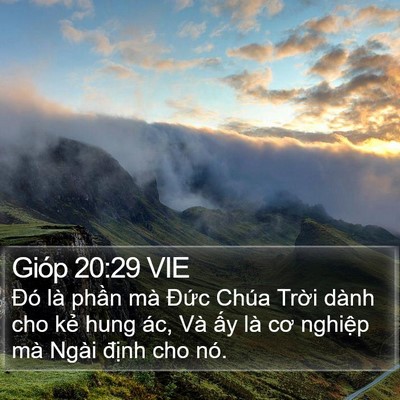Gióp 20:29 VIE Bible Verse Image