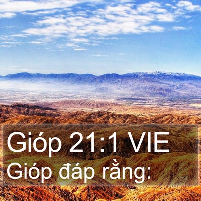 Gióp 21:1 VIE Bible Verse Image