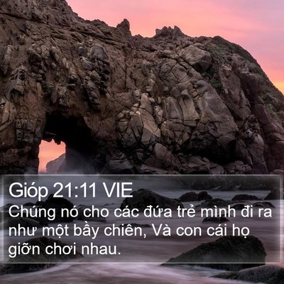 Gióp 21:11 VIE Bible Verse Image