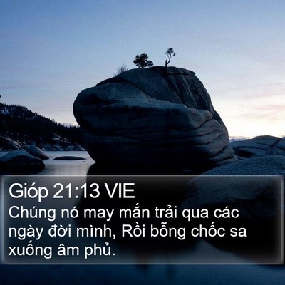 Gióp 21:13 VIE Bible Verse Image