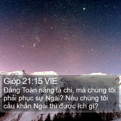 Gióp 21:15 VIE Bible Verse Image