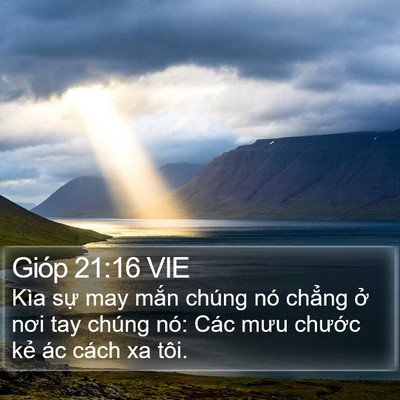 Gióp 21:16 VIE Bible Verse Image