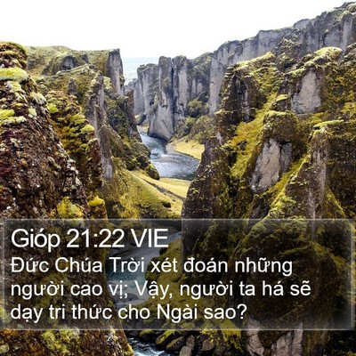 Gióp 21:22 VIE Bible Verse Image
