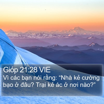Gióp 21:28 VIE Bible Verse Image