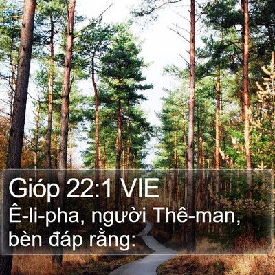 Gióp 22:1 VIE Bible Verse Image