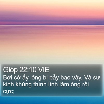Gióp 22:10 VIE Bible Verse Image