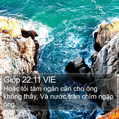 Gióp 22:11 VIE Bible Verse Image