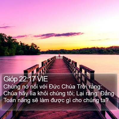 Gióp 22:17 VIE Bible Verse Image