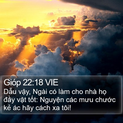 Gióp 22:18 VIE Bible Verse Image