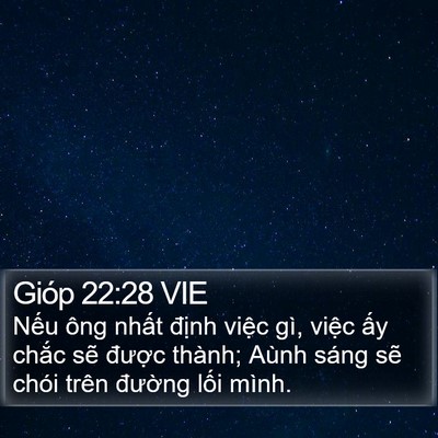 Gióp 22:28 VIE Bible Verse Image