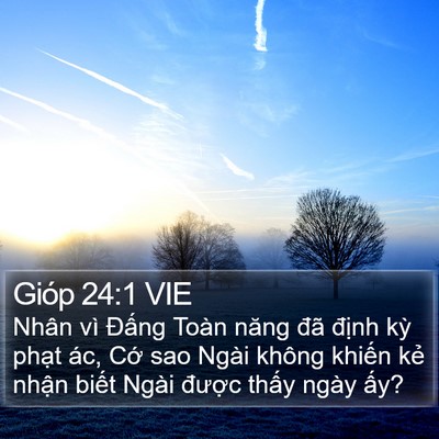 Gióp 24:1 VIE Bible Verse Image