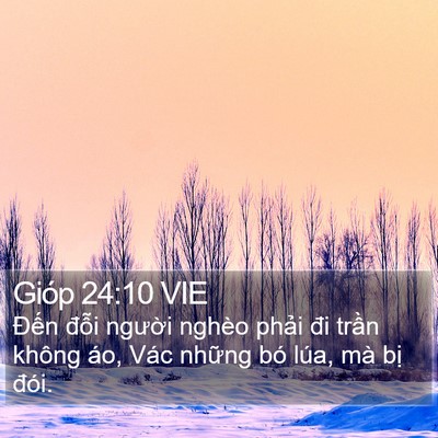 Gióp 24:10 VIE Bible Verse Image
