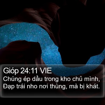 Gióp 24:11 VIE Bible Verse Image