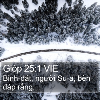 Gióp 25:1 VIE Bible Verse Image