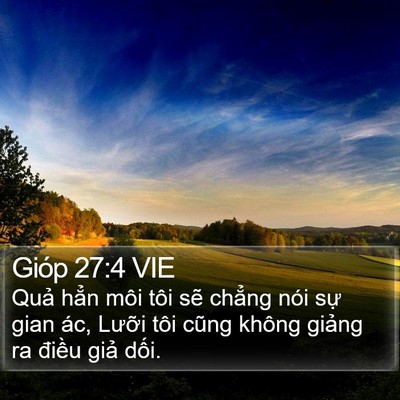Gióp 27:4 VIE Bible Verse Image