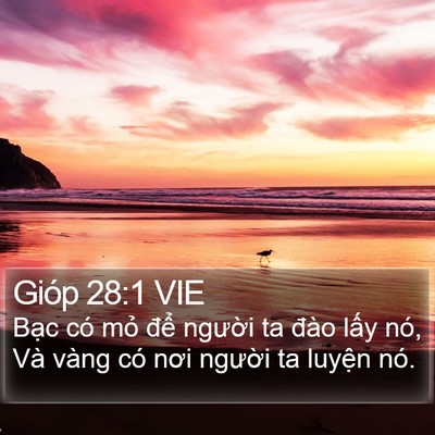 Gióp 28:1 VIE Bible Verse Image