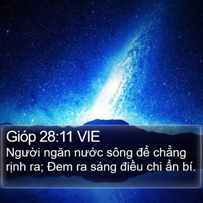 Gióp 28:11 VIE Bible Verse Image