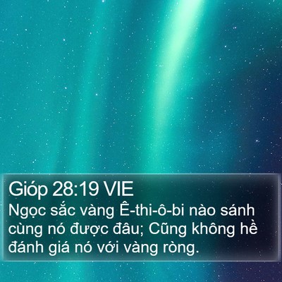 Gióp 28:19 VIE Bible Verse Image