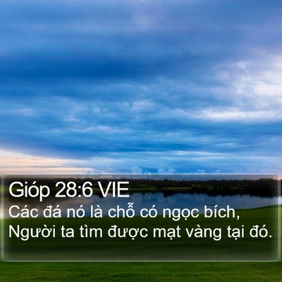 Gióp 28:6 VIE Bible Verse Image