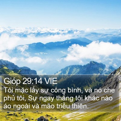 Gióp 29:14 VIE Bible Verse Image