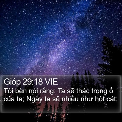 Gióp 29:18 VIE Bible Verse Image