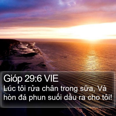 Gióp 29:6 VIE Bible Verse Image