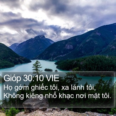Gióp 30:10 VIE Bible Verse Image