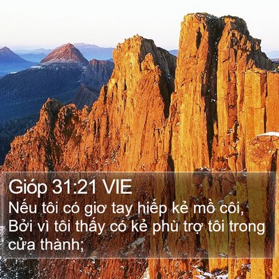 Gióp 31:21 VIE Bible Verse Image