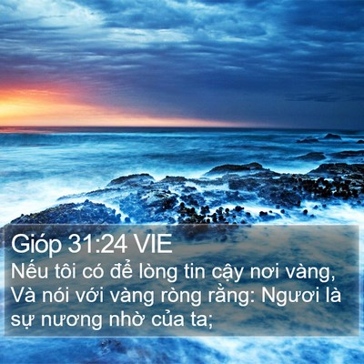 Gióp 31:24 VIE Bible Verse Image