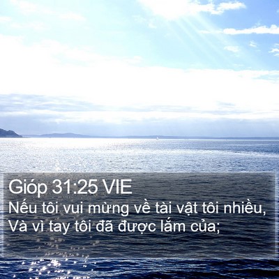 Gióp 31:25 VIE Bible Verse Image