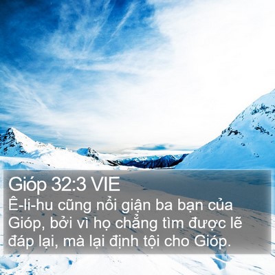 Gióp 32:3 VIE Bible Verse Image