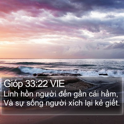 Gióp 33:22 VIE Bible Verse Image
