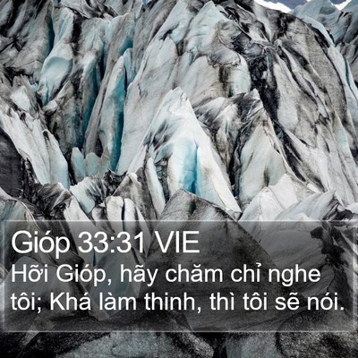Gióp 33:31 VIE Bible Verse Image