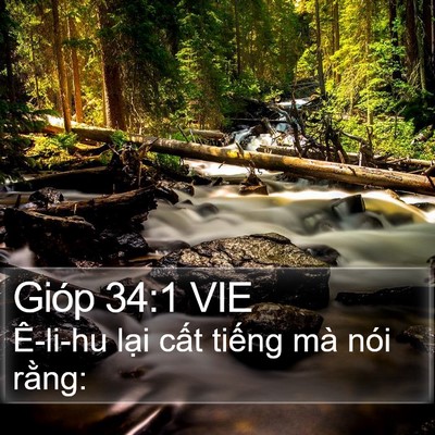 Gióp 34:1 VIE Bible Verse Image
