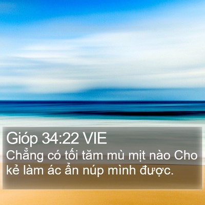 Gióp 34:22 VIE Bible Verse Image