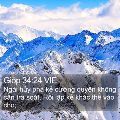 Gióp 34:24 VIE Bible Verse Image