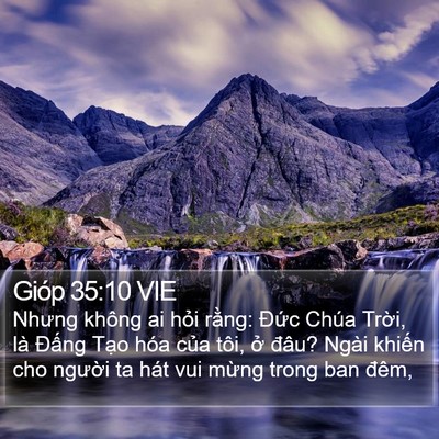 Gióp 35:10 VIE Bible Verse Image