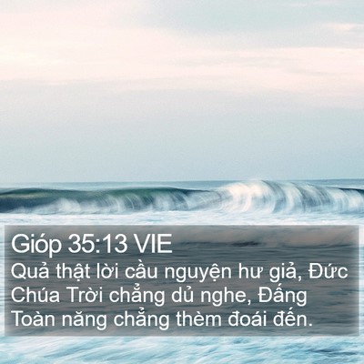 Gióp 35:13 VIE Bible Verse Image