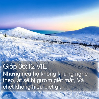 Gióp 36:12 VIE Bible Verse Image