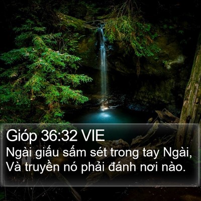 Gióp 36:32 VIE Bible Verse Image