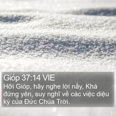 Gióp 37:14 VIE Bible Verse Image