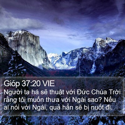 Gióp 37:20 VIE Bible Verse Image