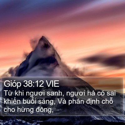 Gióp 38:12 VIE Bible Verse Image